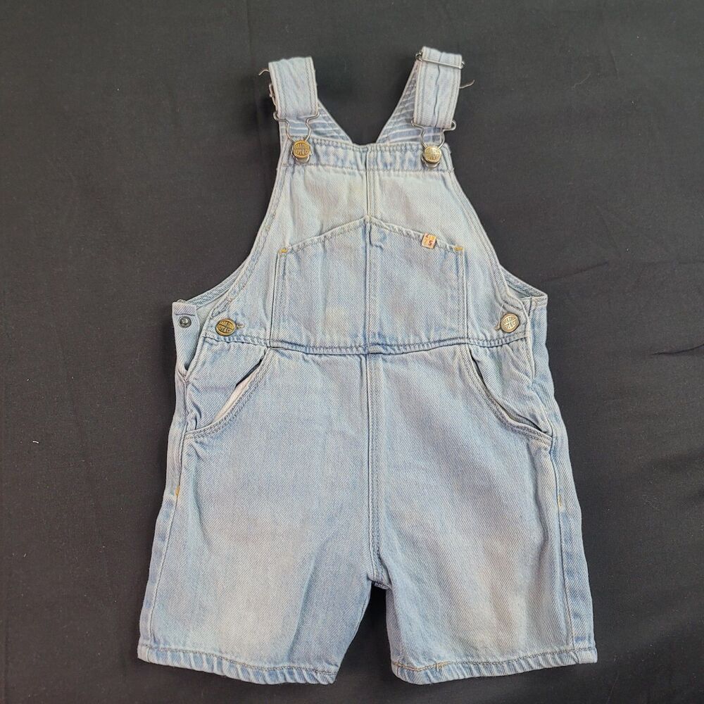 Zara Girls Overall Toddler Blue Jean Denim 18M-24M Stap